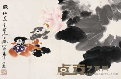 富华 鸳鸯戏水图 片 45×69cm